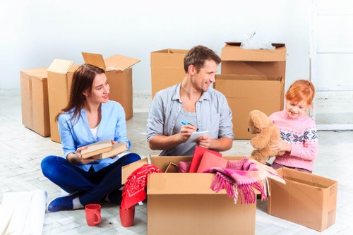 Careful packing and loading for a flat removal service