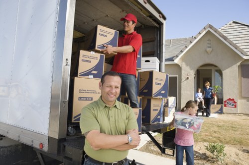 Transporting office desks and IT equipment during a move
