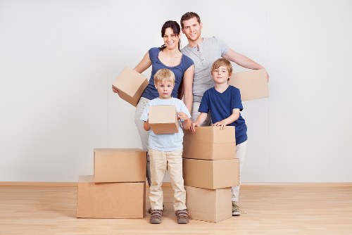 Careful loading of student belongings for a Highbury move