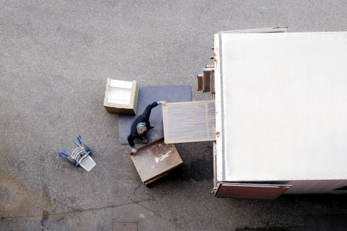 Transporting a bulky item with a removal van