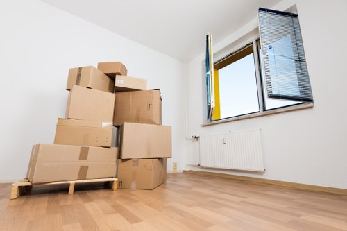 Packing and labelling office equipment for relocation