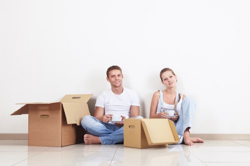Organised moving boxes and packing materials for Highbury customers