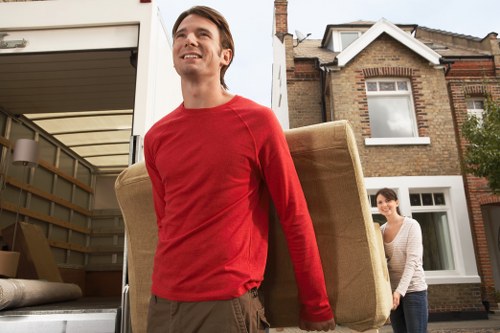 Urgent same day removals team helping with a Highbury home move