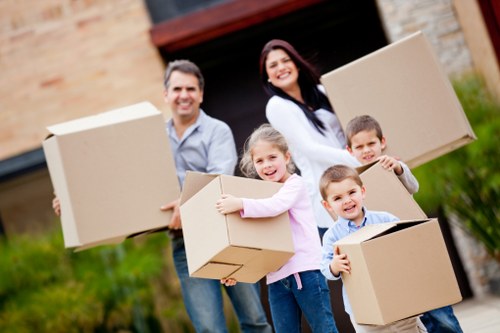 Careful loading of furniture into a removal van in Highbury