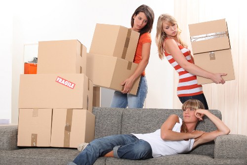 Local moving truck helping with flat and house removals in Highbury