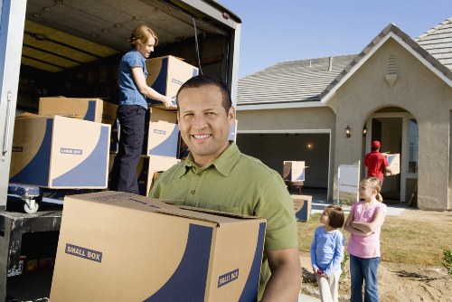 Local removal service transporting office furniture near Highbury